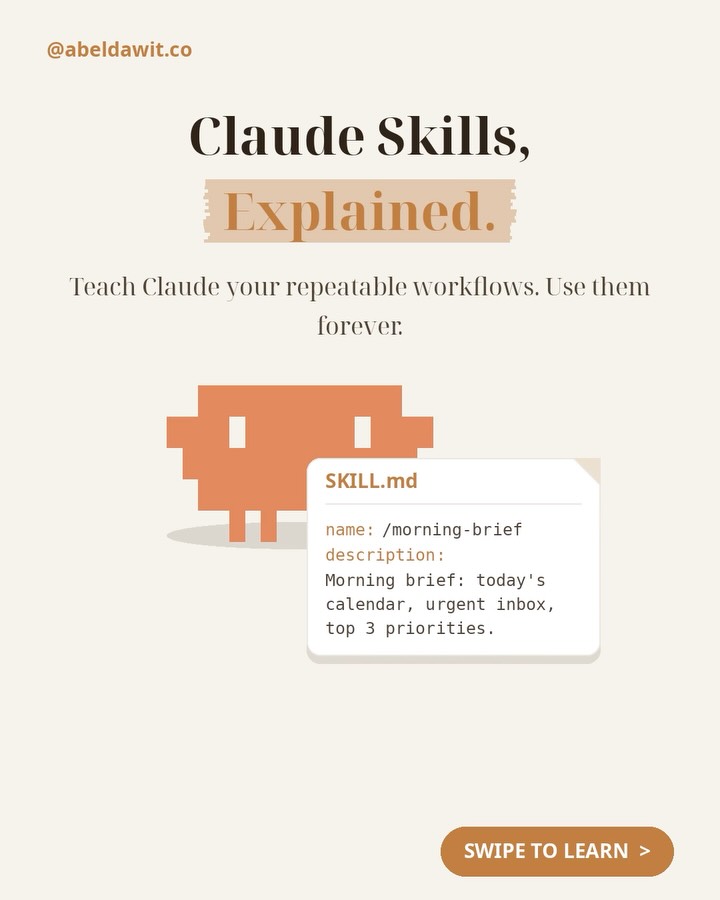 First slide of the post Claude Skills, Explained.